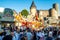 Mayen Germany 14.10.2018 fairground huge carousel swing ride at folk festival in Rhineland Palantino lukasmarkt Mayen