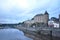 Mayenne Castle and river, France