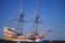 Mayflower II Replica on sea, Massachusetts