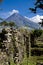 Mayon Volcano Behind a Wall