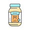mayonnaise bottle sauce food color icon vector illustration