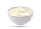Mayonnaise bowl isolated on white background
