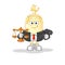 Mayonnaise lawyer cartoon. cartoon mascot vector