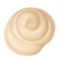 Mayonnaise swirl on a white background close-up. Top view
