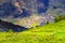 Mayrhofen in Zillertal valley aerial view