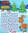 Maze 3 with hay rack and reindeer