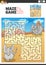 maze game with cartoon elephants animal characters