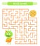 Maze game for children. Help the monster to find the exit.