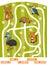 Maze game for children. Set of australian animals
