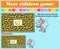 Maze  game: help the mouse go through the labyrinth and get a cheese. Cartoon colorful character. Preschool educational