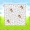 Maze. Game for kids. Funny labyrinth. Education developing worksheet. Activity page. Puzzle for children. Cute cartoon style.