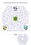 Maze game for kids - panda bears
