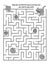 Maze game with playful cat and yarn balls: Help the cat find the way to at least one yarn ball to play with!