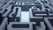 Maze graphics, labyrinth in perspective Logic challenge. AI generative content