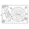 Maze or Labyrinth Game for Preschool Children. Puzzle. Coloring Page Outline Of squirrel