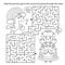 Maze or Labyrinth Game. Puzzle. Coloring Page Outline Of cartoon lovely princess with magic unicorn. Cinderella. Fairy tale.