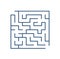 Maze or labyrinth isolated on white background. Tour puzzle with entrance and exit. Riddle to solve. Decorative design