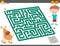 Maze leisure activity game for kids