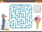 Maze leisure game with penguin