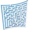 Maze Plan Blueprint Page Background Puzzle