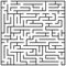 Maze puzzle, labyrinth brain teaser kids game vector illustration