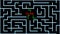 Maze With red text and green lines and possible Solution - ISLAM