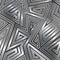 Maze seamless pattern with metal effect