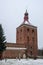 Mazury Ostroda clock tower in Poland