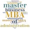 MBA. Master of business administration.