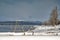 McCall Idaho Lake and Brundage Mountain winter