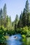 McCloud River flowing through Shasta National Forest, Siskiyou County, Northern California