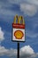 McDonalds and Shell sign