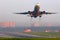 McDonnell Douglas MD-11F D-ALCN Lufthansa Cargo takes off at Sheremetyevo international airport.