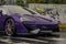 McLaren purple and orange in the street mall around medellin colombia