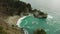McWay Beach and McWay Falls. Big Sur, California, USA. Aerial View