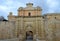 Mdina gate, main entrance to walled city of Mdina, Malta