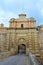 Mdina gate, main entrance to walled city of Mdina, Malta