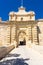 Mdina, Malta, 21 May 2022:  Gate of the historic medina town center