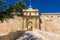 Mdina, Malta, 21 May 2022:  Gate of the historic medina town center