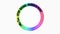 Me too campaigne logo with rainbow circle, title Stop Sexual Harrasement, black female head profile