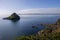 Meadfoot Bay beach and Thatchers Rock