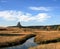 Meadow Stream in front of Devils Tower near Hulett and Sundance Wyoming near the Black Hills