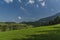 Meadow under Velky Choc hill near Jasenova village in north Slovakia in summer