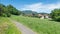 Meadows blooming in Varese city and the mount Campo dei Fiori, Italy.