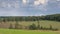 Meadows and trees in the hills of Ardennes, Belgium