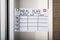 Daily Meal Plan Paper Attached With Magnetic Thumbtacks