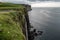 Mealt Falls at Isle of Skye in Scotland in cloudy weather