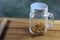 Mealworms in a pepper shaker jar