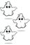 Mean Cartoon Ghost Set