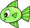 Mean fish Vector Illustration